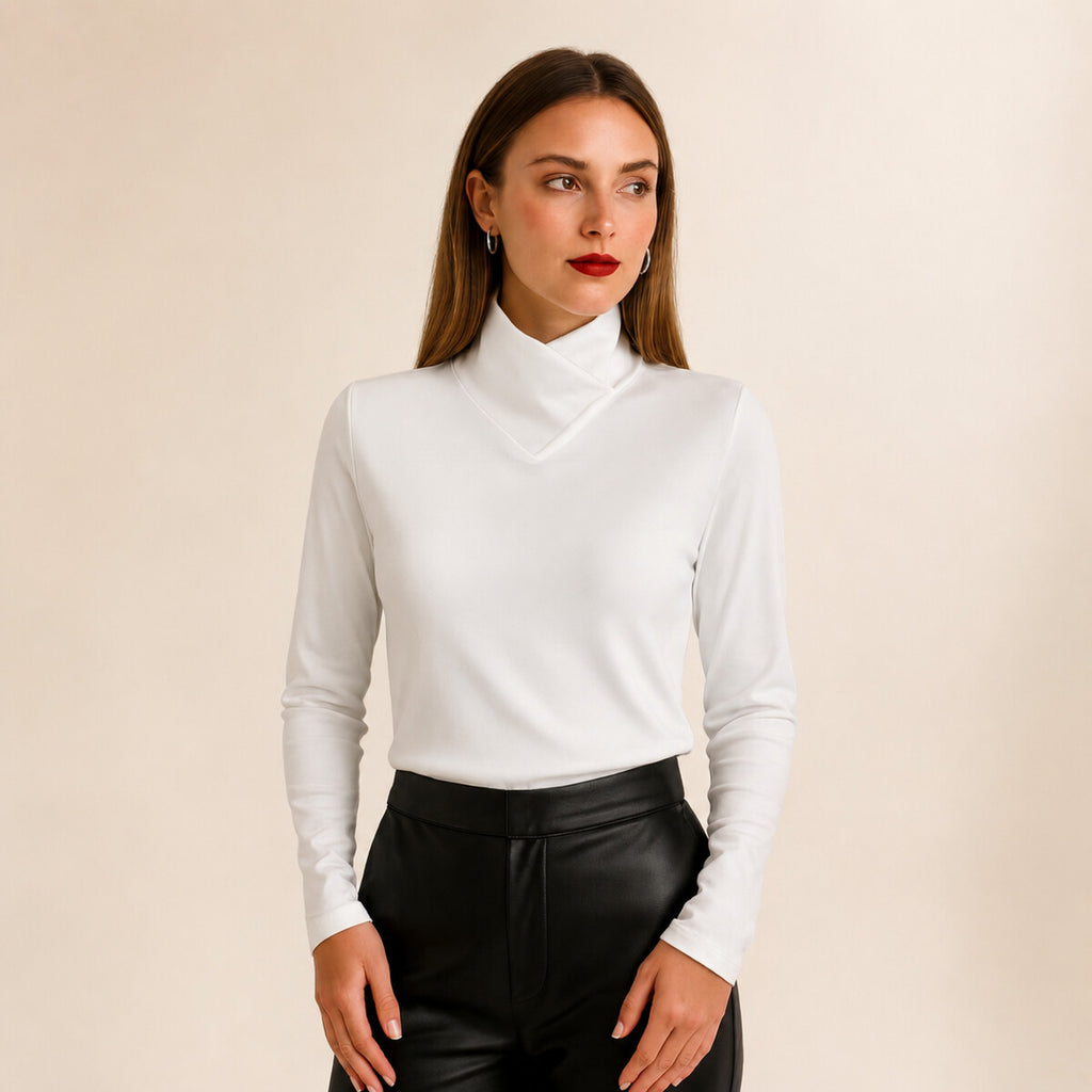 Valentina™ - Elegante Jersey de Cuello Alto