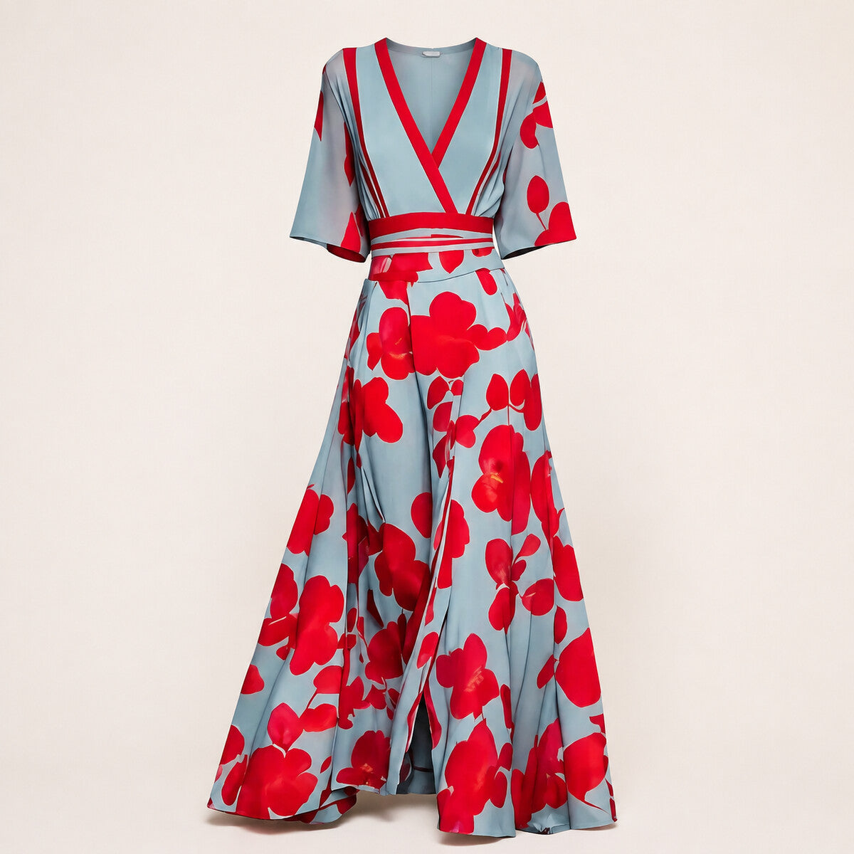 Camila™ | Vestido Cruzado Elegante con Estampado Floral