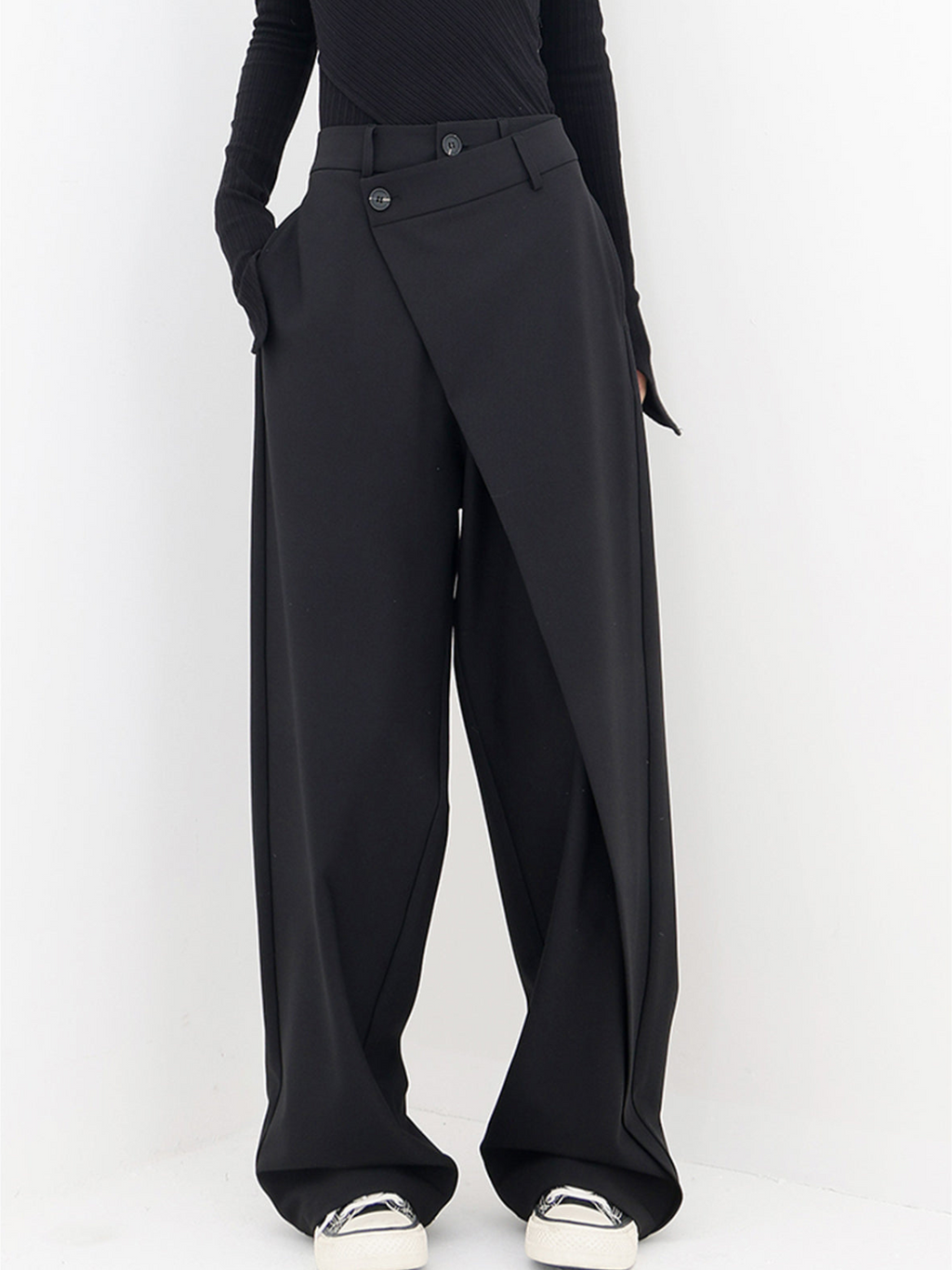 Valeria™ | Pantalones Holgados de Diseño Asimétrico
