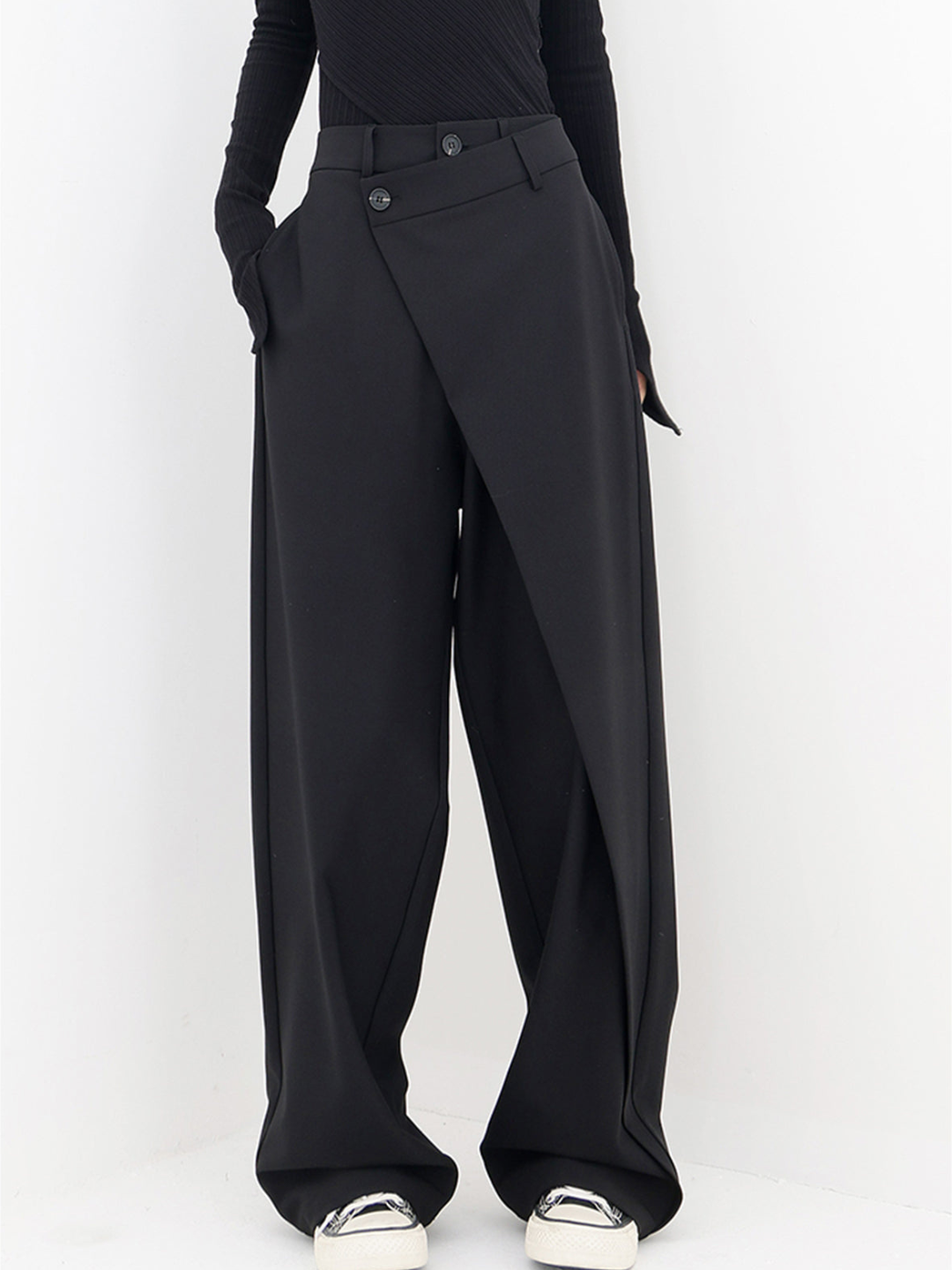 Valeria™ | Pantalones Holgados de Diseño Asimétrico