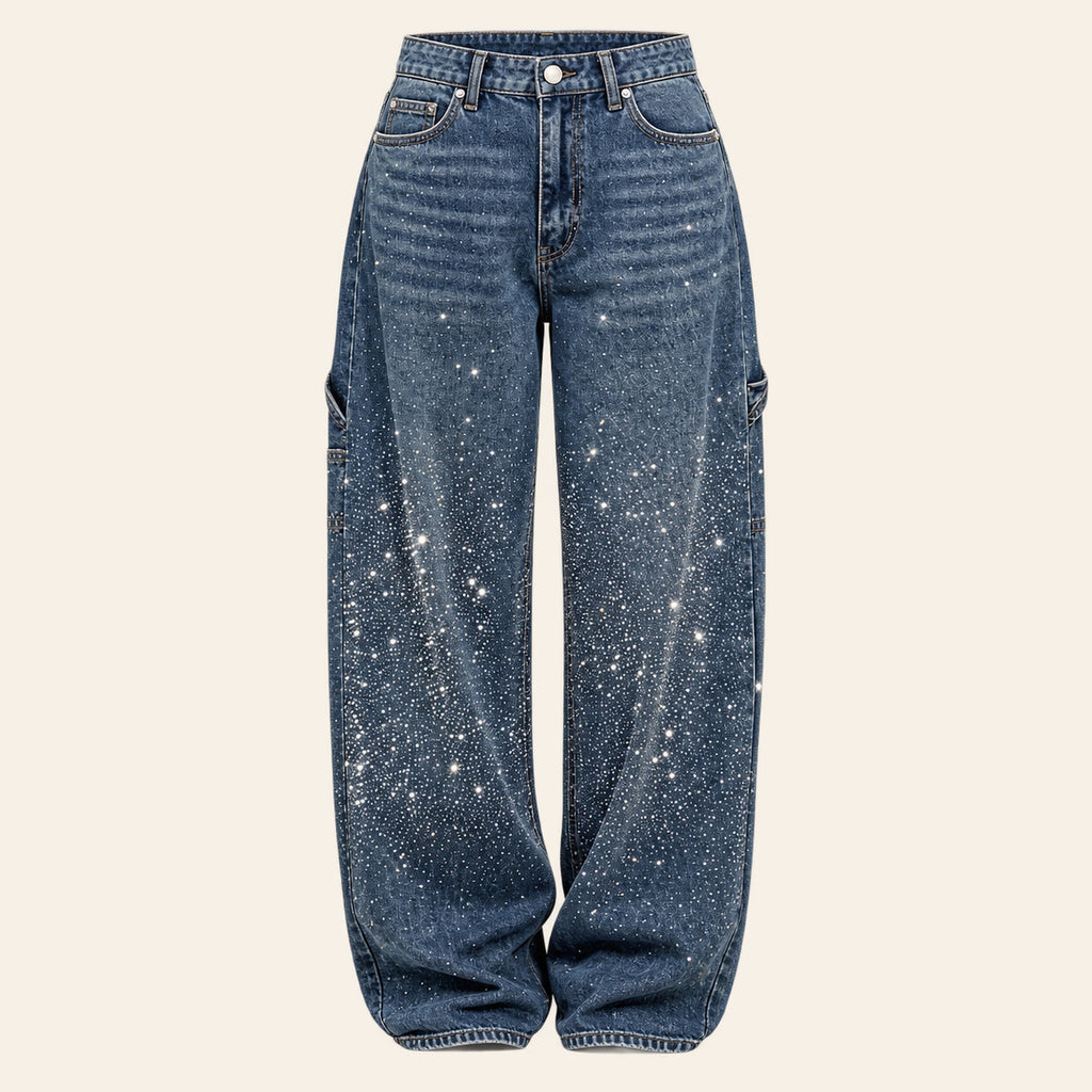 Esther | Pantalón vaquero brillante