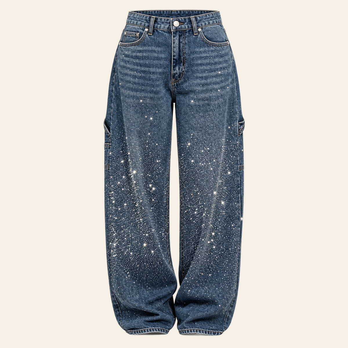 Esther | Pantalón vaquero brillante