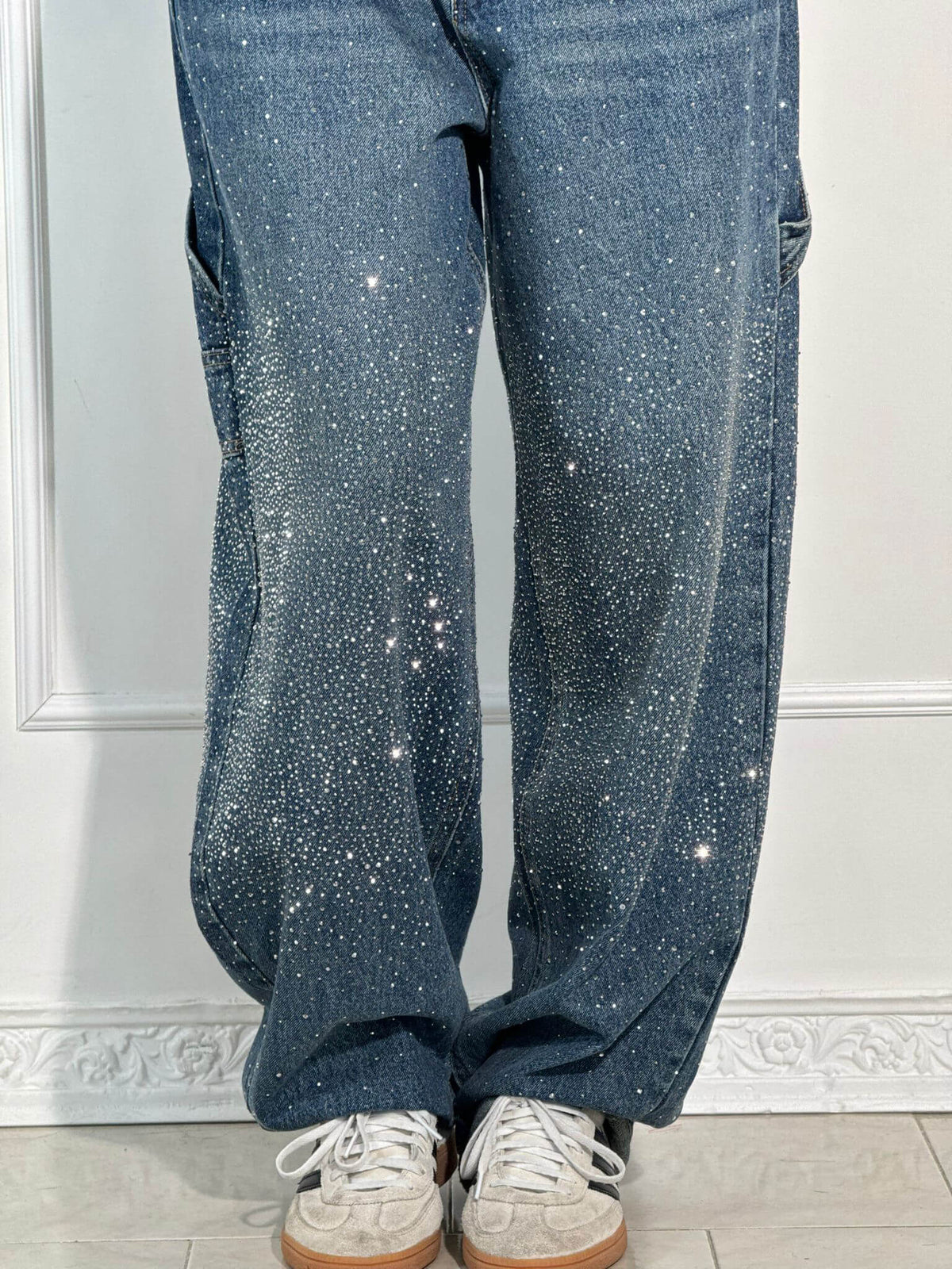 Esther | Pantalón vaquero brillante