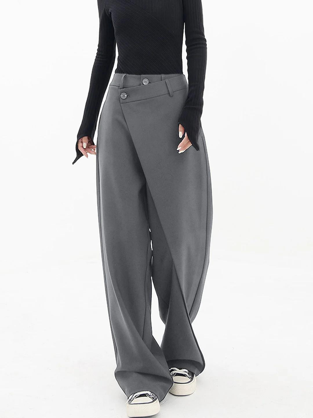 Valeria™ | Pantalones Holgados de Diseño Asimétrico