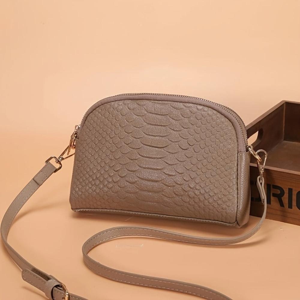 Isabella | Mini bolso cruzado en simil cocodrilo