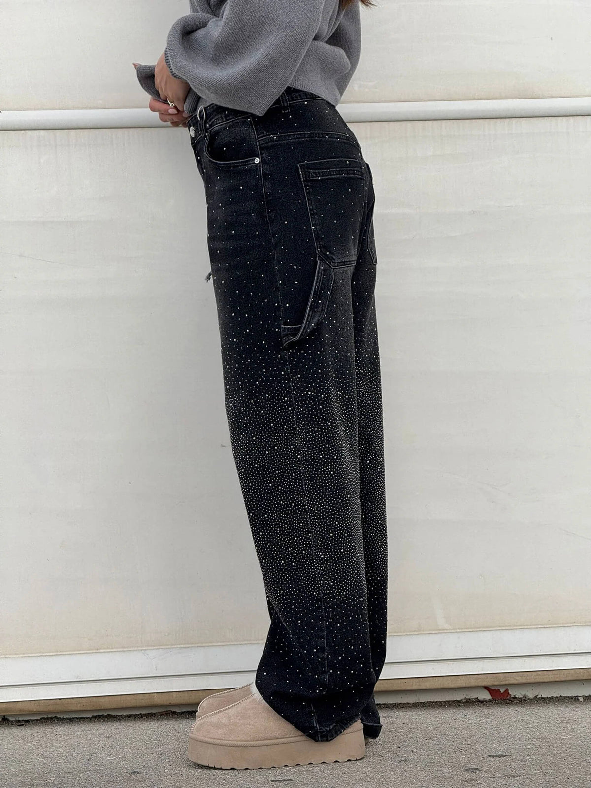 Esther | Pantalón vaquero brillante