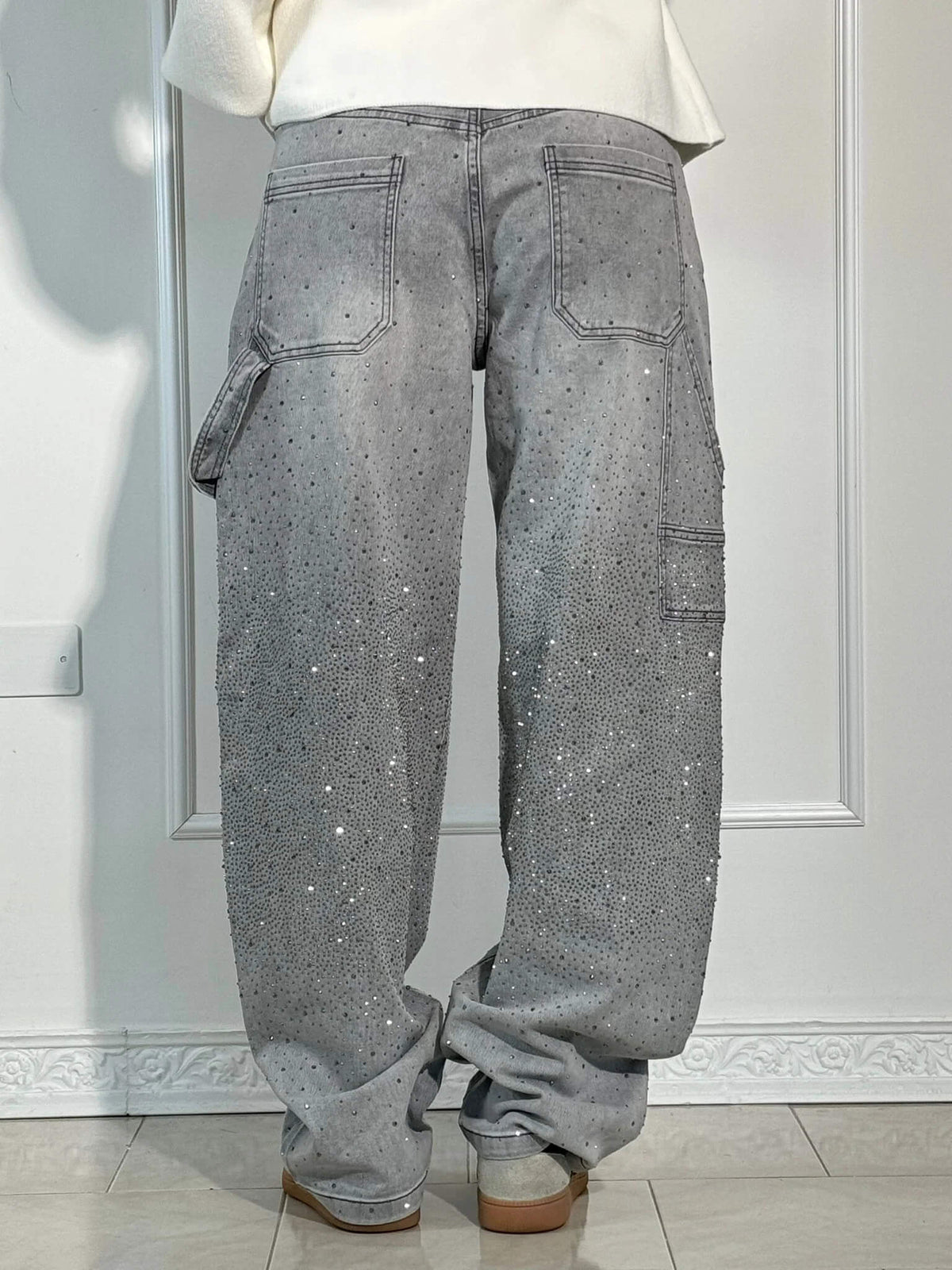 Esther | Pantalón vaquero brillante