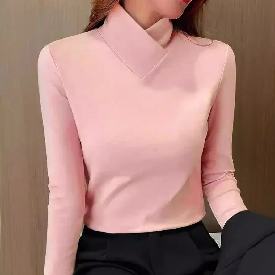 Valentina™ - Elegante Jersey de Cuello Alto