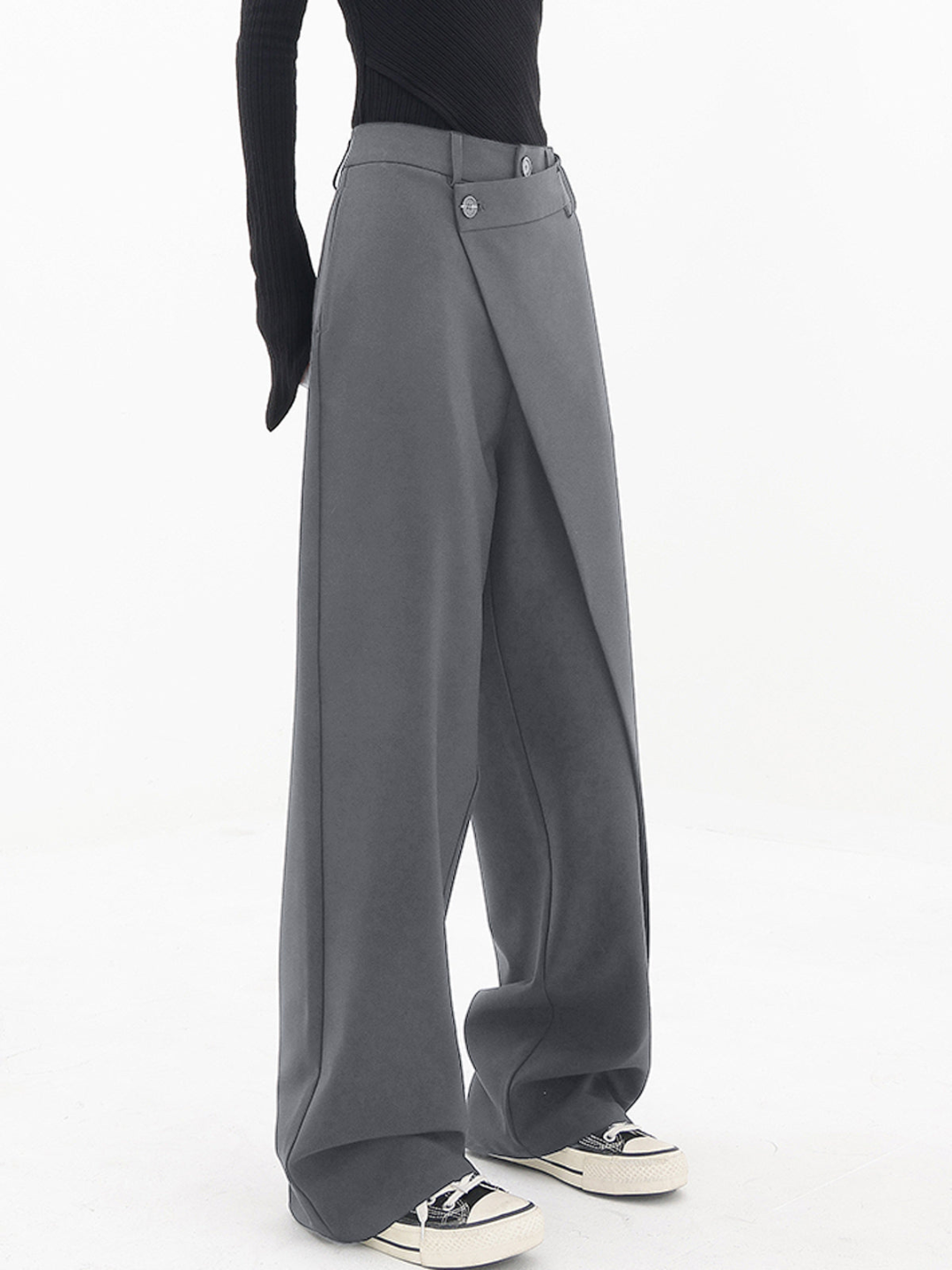 Valeria™ | Pantalones Holgados de Diseño Asimétrico