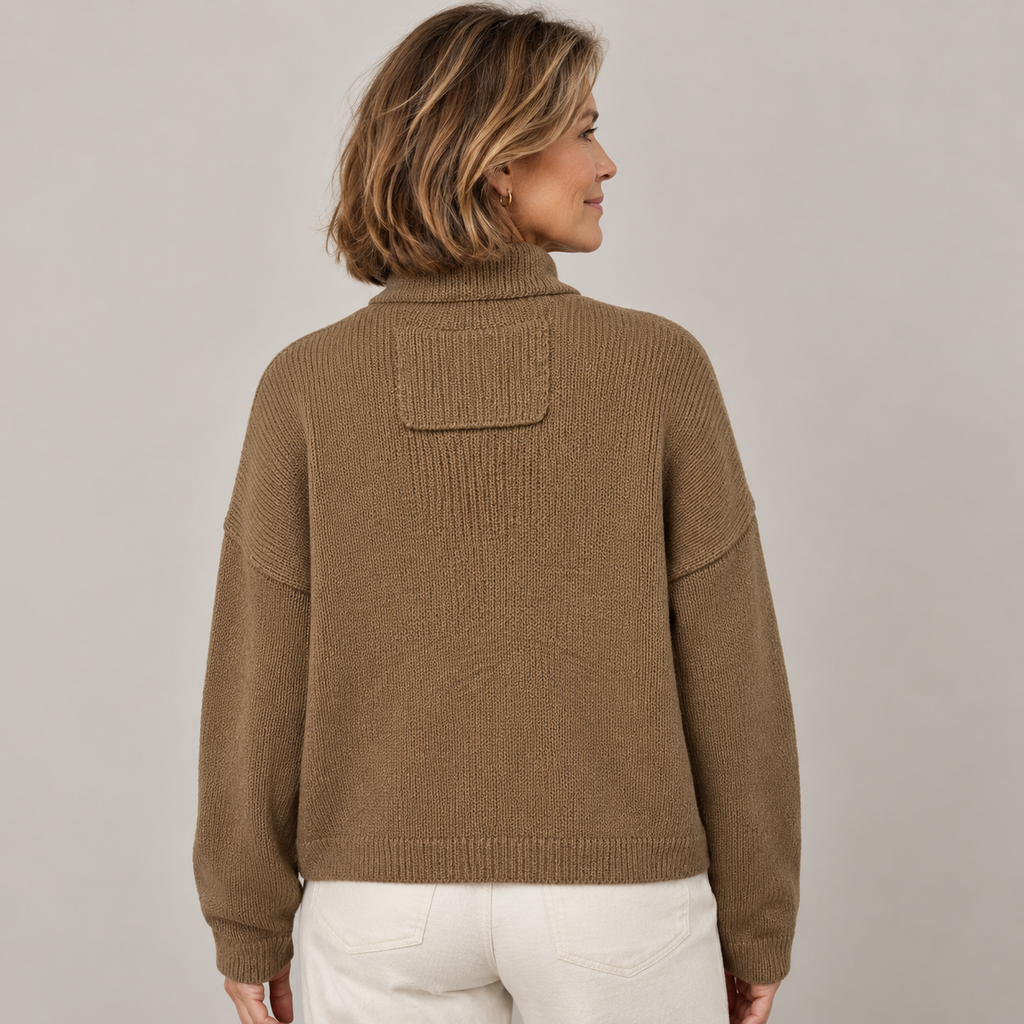 Augusta™ Cárdigan con botones y cuello alto