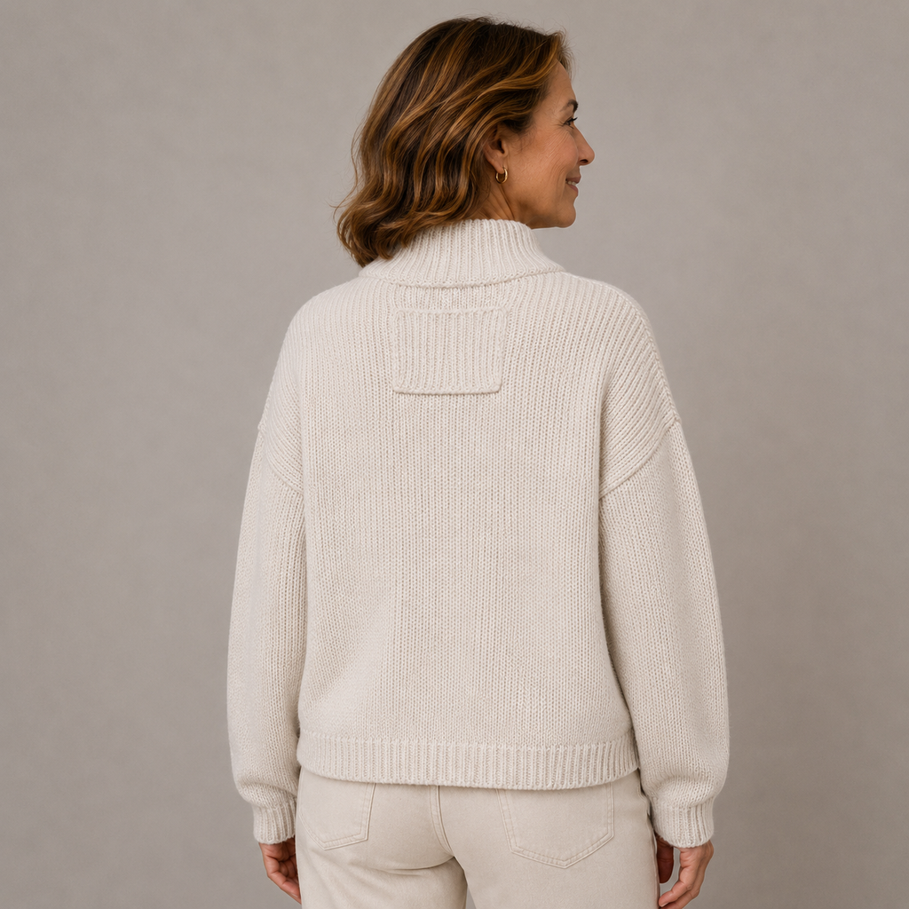 Augusta™ Cárdigan con botones y cuello alto