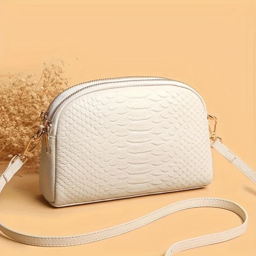 Isabella | Mini bolso cruzado en simil cocodrilo