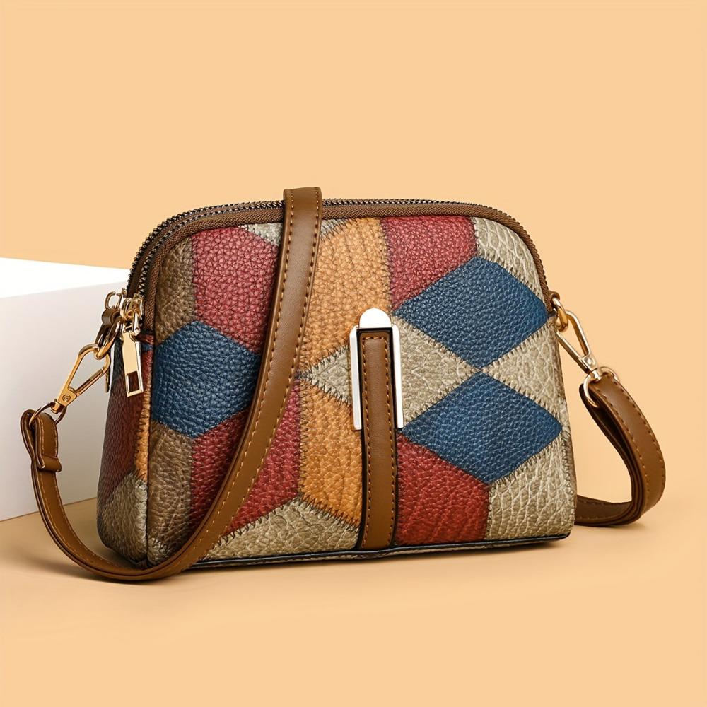 Luna | Bolso bandolera mini en patchwork